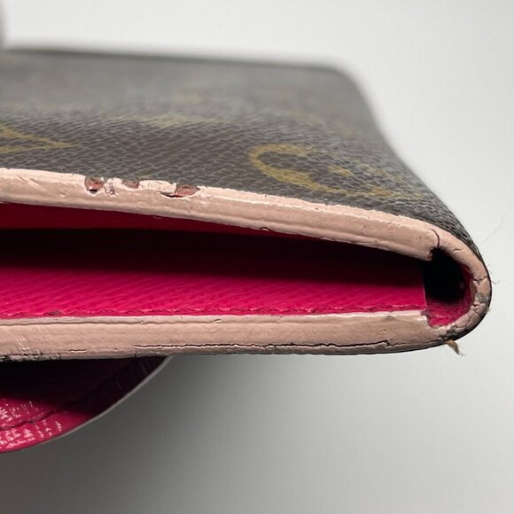 Louis Vuitton  Monogram Bloom Flower Emilie Wallet - Fuchsia - Preowned - Picture 7 of 15